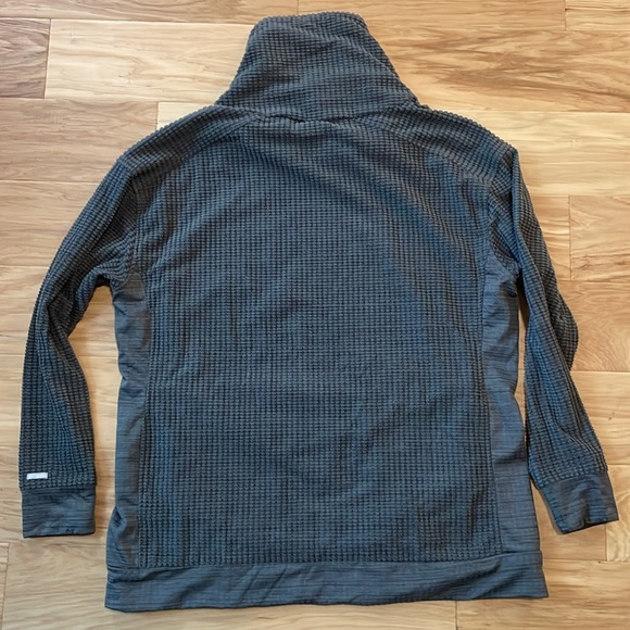 Columbia, XL, Long Sleeve, Cowl Neck Pullover Sweater, Gray - Picture 9 of 11